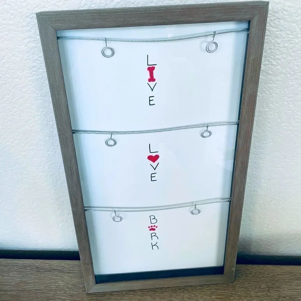 Dog Shadow Box Picture Frame Wall Display Decor